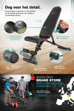 Sportstech BRT400 | Opklapbare Halterbank | Compleet Opgebouwd Geleverd | Buiktrainer | Veilig Vergrendelsysteem -Fit Gear Verkoop 800x1200 16