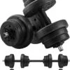 Hoppa! Halterset,verstelbare Kunststof Dumbbell Set, Met Aansluitende Stalen Buis, Halters, Dumbbell Set, 20 Kg/30 Kg, Workout Fitness Training, 1 Paar, -Fit Gear Verkoop 872x1200 3