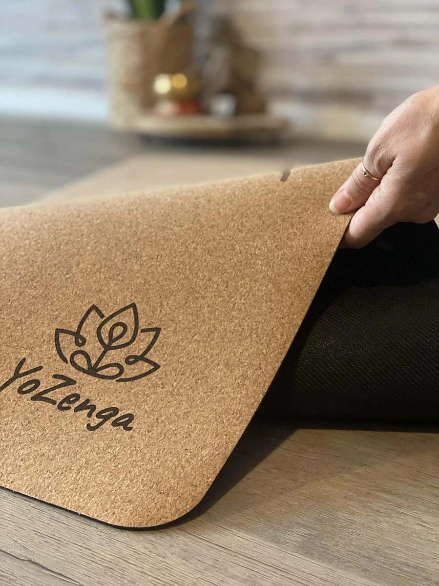 YoZenga Premium Yoga Mat Natuurlijk Kurk Mandala | Inclusief Gratis Draagriem 8 YoZenga Premium Yoga Mat Natuurlijk Kurk Mandala | Inclusief Gratis Draagriem - Afbeelding 6