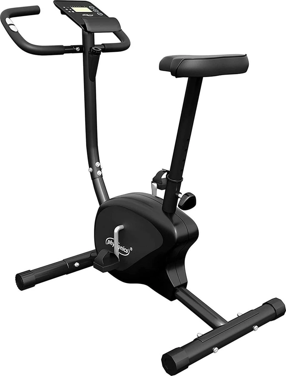 Physionics® Hometrainer - Met LCD-display, Verstelbare Zitting & Weerstand, Met Handpolssensoren, Tot 100 Kg, Zwart - Hometrainer, Fietstrainer, Fitnessfiets, Fitnessfiets, Ergometer 3 Physionics® Hometrainer - Met LCD-display, Verstelbare Zitting & Weerstand, Met Handpolssensoren, Tot 100 Kg, Zwart - Hometrainer, Fietstrainer, Fitnessfiets, Fitnessfiets, Ergometer