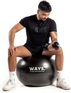 WAYS. Fitnessbal - Inclusief Pomp - Zwart - 75 Cm -Fit Gear Verkoop 920x1200 3