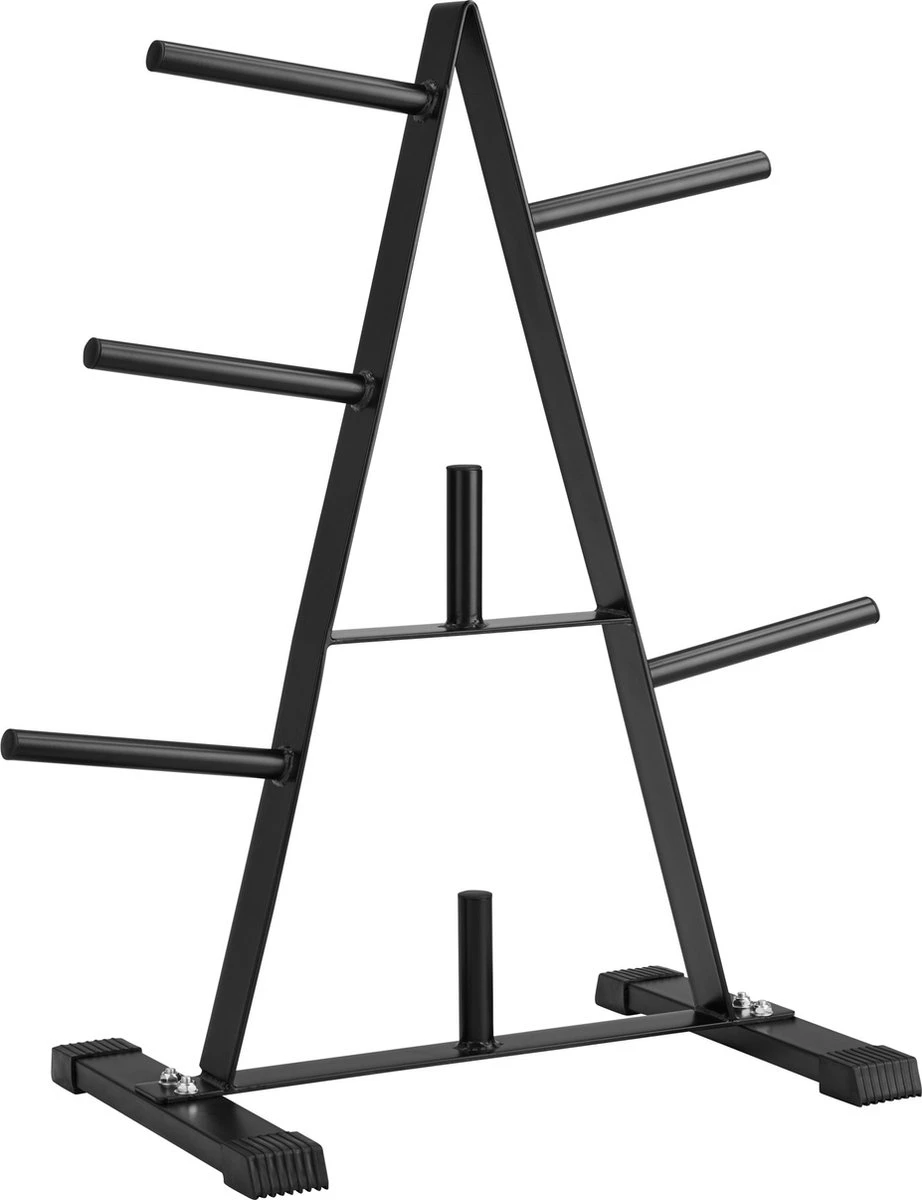 TecTake - Rek Voor Halterschijven - Halterschijvenrek - Zwart -402600 3 TecTake - Rek Voor Halterschijven - Halterschijvenrek - Zwart -402600