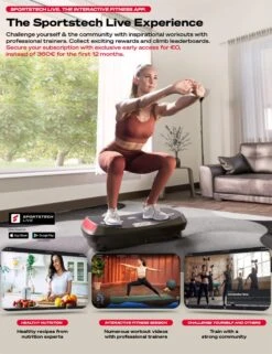 Sportstech Germany - 4D-trilplaat VP400 Met Uniek Gebogen Ontwerp -Fit Gear Verkoop 923x1200