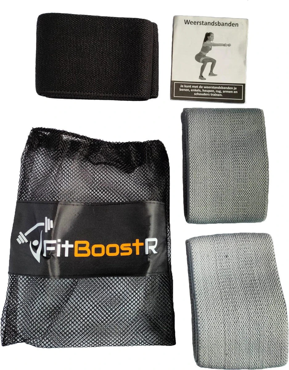 Set Van 3 Weerstandsbanden Resistance Band Fitness Elastiek - Bootybands - Full Body Workout 10 Set Van 3 Weerstandsbanden Resistance Band Fitness Elastiek - Bootybands - Full Body Workout - Afbeelding 8