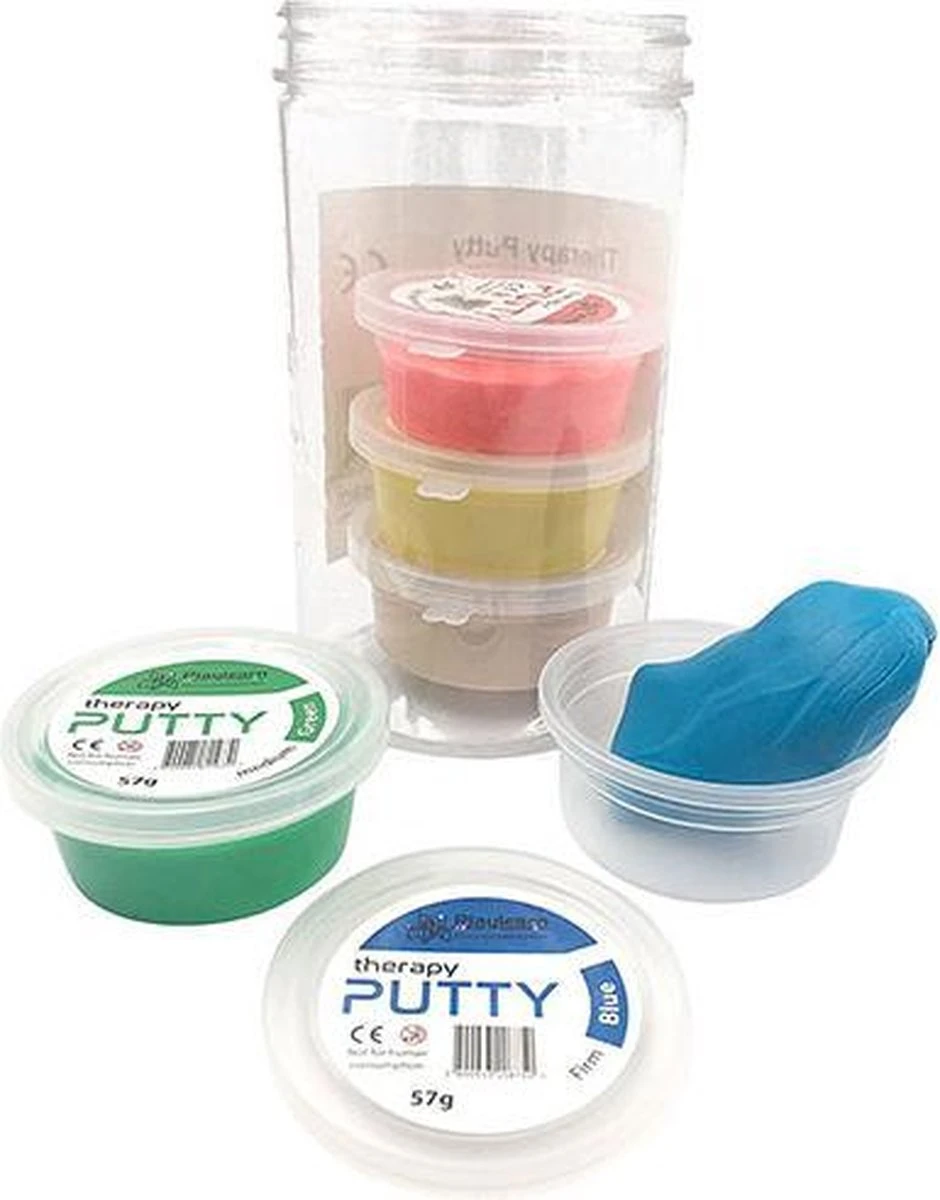 Sensory Tactile Theraputty Therapy Putty Multi Pack 5 Kleuren / 5 Sterktes - Handtrainer - Oefenklei - Kneedpasta 12 Sensory Tactile Theraputty Therapy Putty Multi Pack 5 Kleuren / 5 Sterktes - Handtrainer - Oefenklei - Kneedpasta - Afbeelding 10