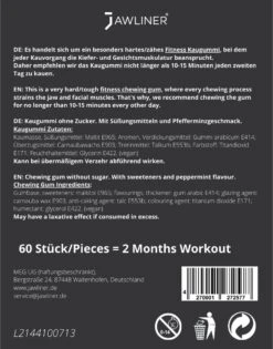 Jawliner Fitness Kauwgom Mint - Kaak Trainer Voor Kaakspier Oefeningen - Strakke Kaaklijn -Fit Gear Verkoop 940x1200 7