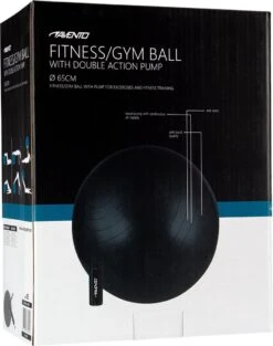 Avento Fitness/Gymbal + Pomp - Ø 65cm - Zwart -Fit Gear Verkoop 946x1200