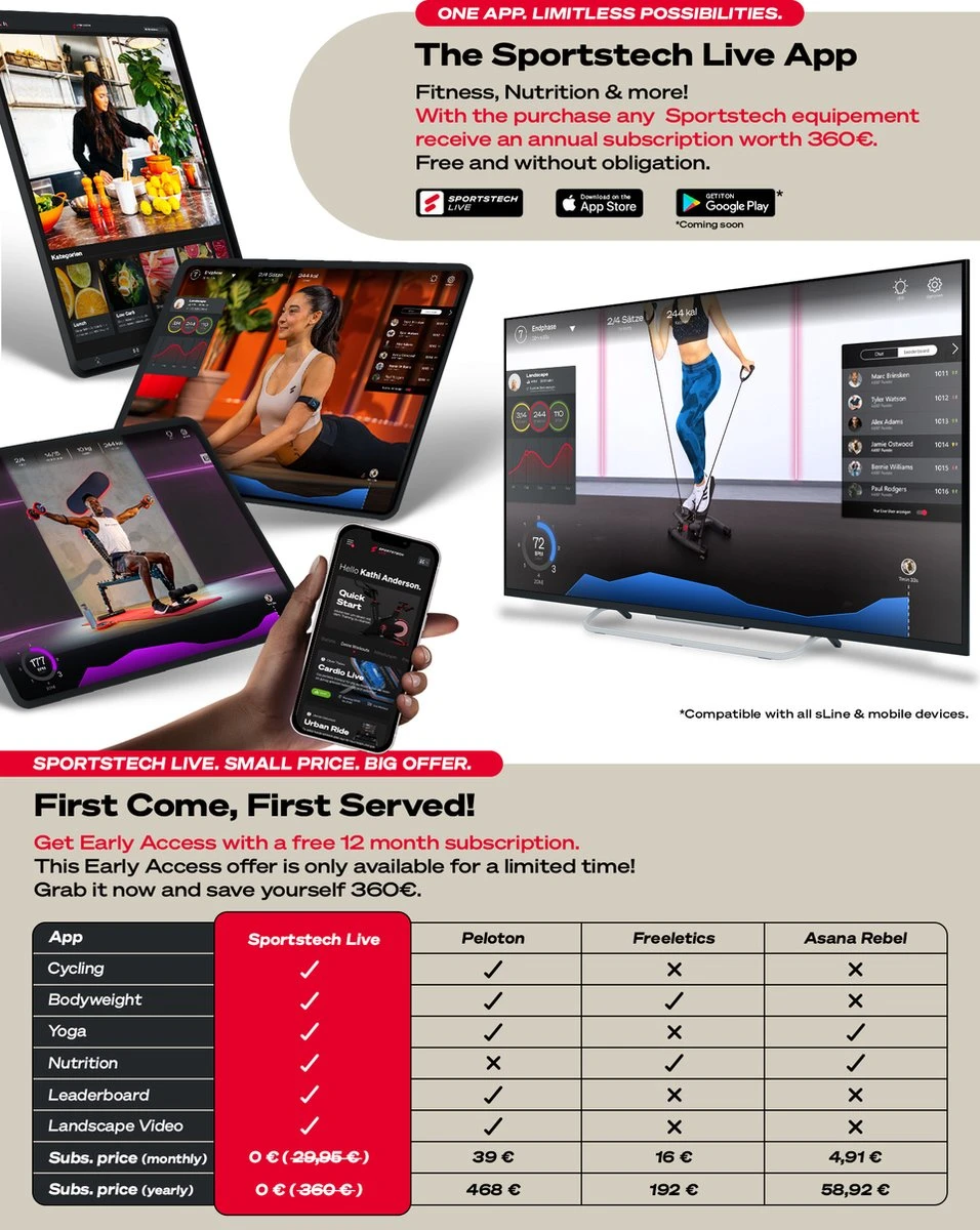 Sportstech STX300 | Stepper | Home Fitness Thuis | Inclusief Trekkoorden 4 Sportstech STX300 | Stepper | Home Fitness Thuis | Inclusief Trekkoorden - Afbeelding 2