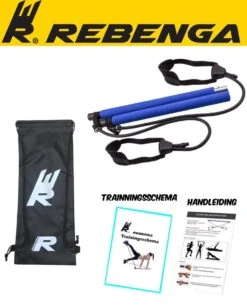 Rebenga Resistance Bar 2.0+ Trainingsschema - Multifunctioneel - Full Body Workout - Resistance Band Set - Weerstandsbanden - Fitness Elastiek Booty Band - Pilates - Pilates Bar - Booty Bar - Pilates Stick - Thuis Sporten + GYM ZAK -Fit Gear Verkoop 972x1200 2